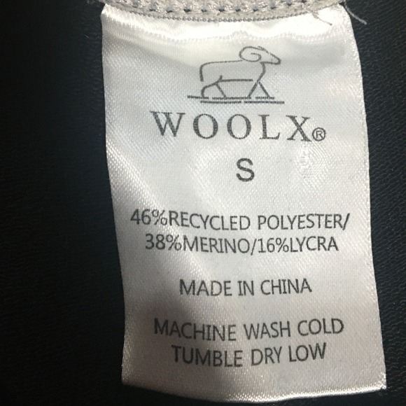 WOOLX Lola All Season Black Merino Wool Blend Jogger Pants Athletic Size S - Picture 7 of 10